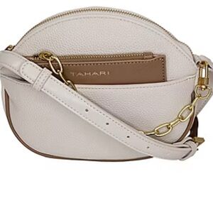 Tahari Cream and Brown Women's Bag